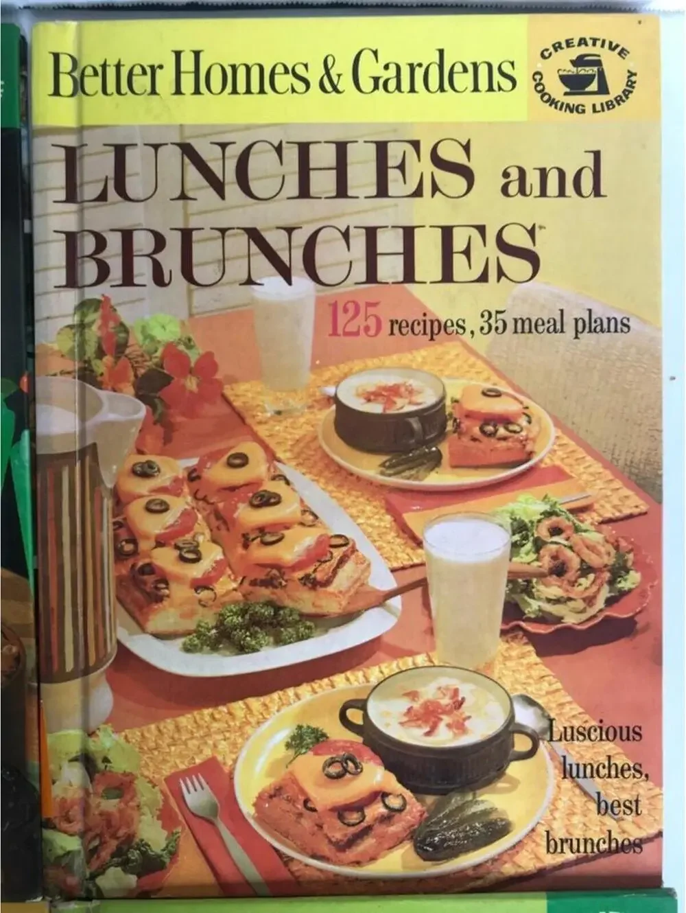 Vintage 1961 Better Homes & Gardens Cookbook: Lunches, Snacks